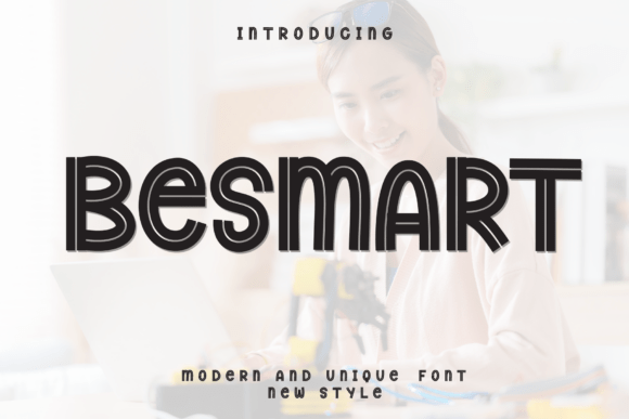 Besmart: A Futuristic Inline Font for Modern Design