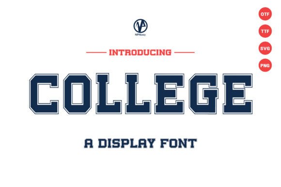 College: A Vintage-Style Display Font for Creative Projects
