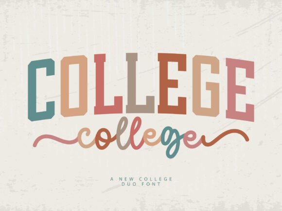 College Duo: The Dynamic Serif Font for Bold Branding