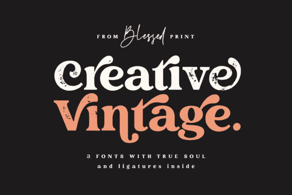 Creative Vintage: A Bold, Versatile Font Duo