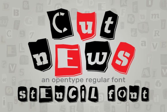 Cut News: Bold Typography for Modern Design
