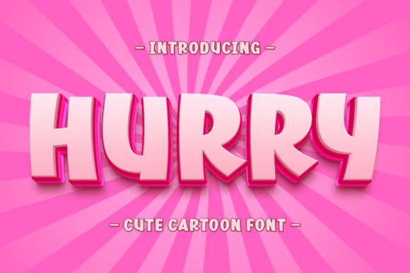 Discover the Vibrant and Bold Hurry Display Font