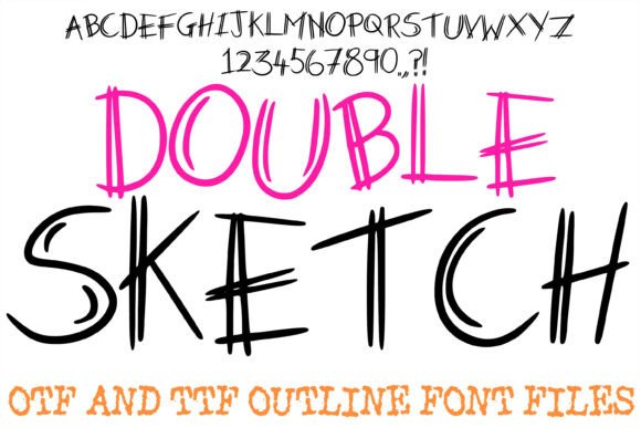 Double Sketch: A Hand-Drawn Typeface for Modern Design