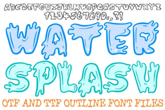 Dynamic Typography: The Water Splash Font for Vibrant Designs