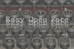 Easy Open Face: A Striking Serif Display Typeface