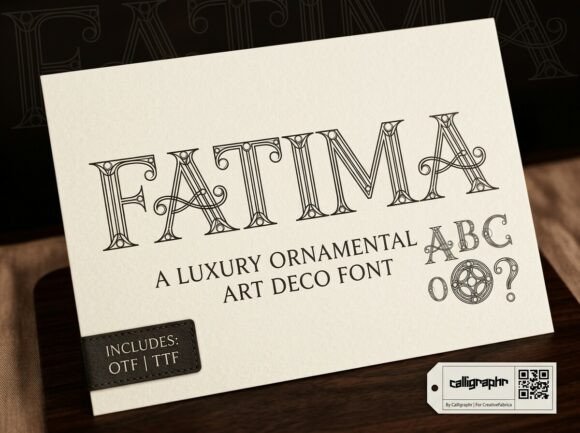 Fatima: The Art Deco Display Typeface for Elegant Branding