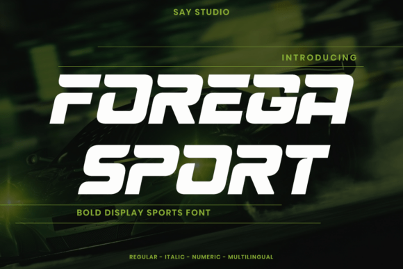 Forega Sport: The Bold Display Font for Athletic Branding