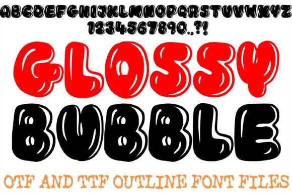Glossy Bubble Font: A Bold Display Typeface for Impactful Designs