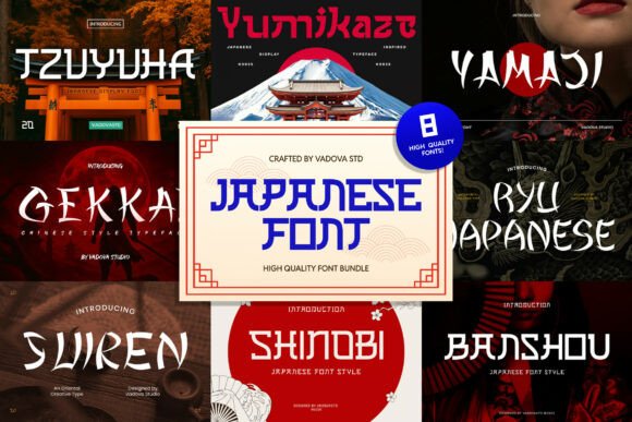 Japanese Bundle: Bold Typography for Modern Design