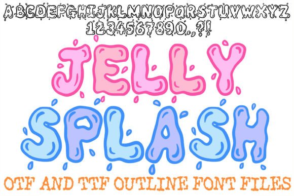 Jelly Splash: A Vibrant Typeface for Playful Design