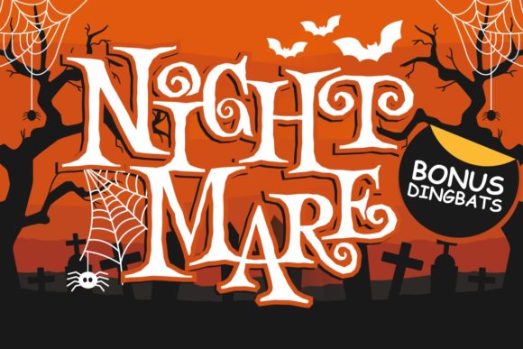 Night Mare: A Scary Fun Display & Dingbats Font