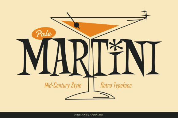 Pale Martini: Your New Favorite Retro Display Font
