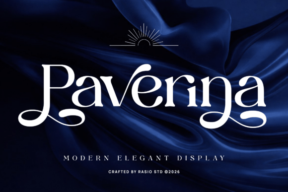 Paverina: A Font of Liquid Movement and Opulent Romance