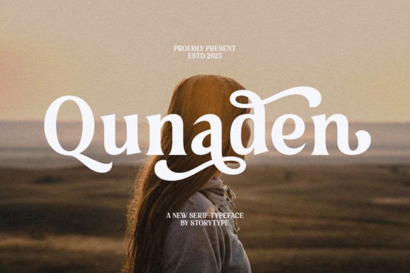 Qunaden: A Modern Display Typeface for Elegant Design