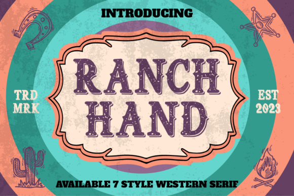 Ranch Hand: A Western Display Font for Festive & Creative Projects