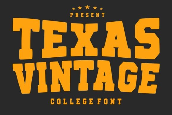 Texas Vintage: A Bold Typeface for Sporty Design