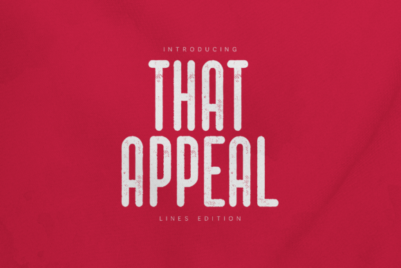 That Appeal: A Bold Retro Display Typeface